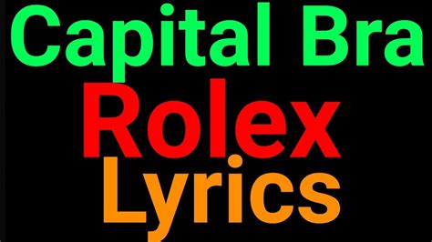 rolex lyrics capital